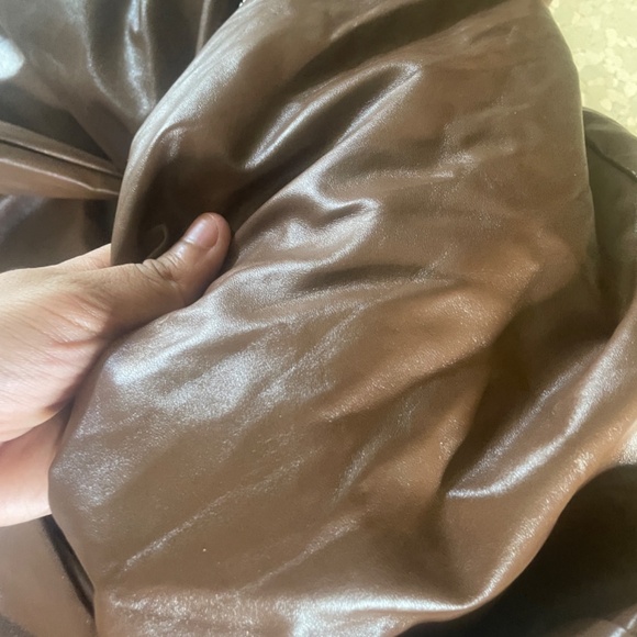 Cute Brown 2000s Leather Jacket - Picture 5 of 5